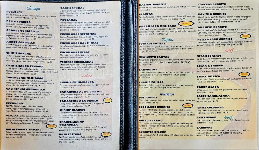 Torero's Fine Mexican Food Menu image 2